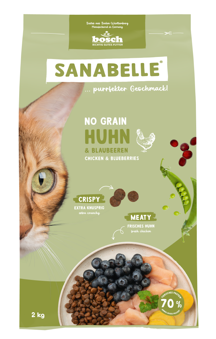 Sanabelle Katzen-Trockenfutter No Grain Huhn